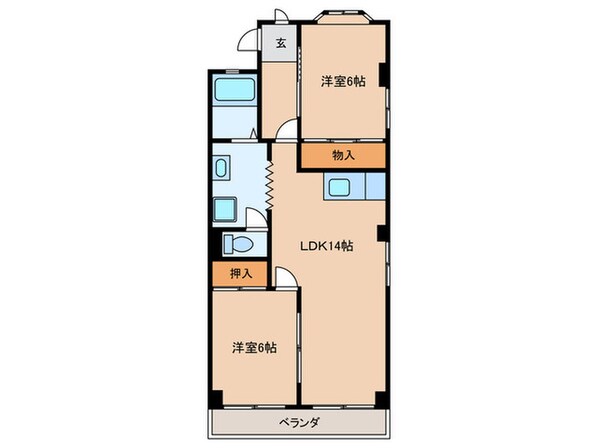 ロジュマンKTの物件間取画像